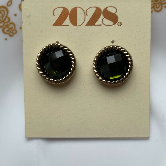 Bundle 3 pairs for $12 2028 Green and gold tone earring. - Picture 2 of 3